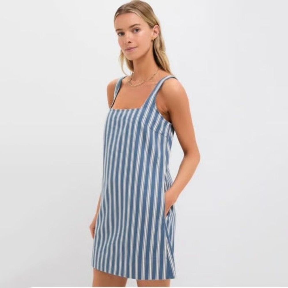 Tuckernuck Blue and White Striped Mini Dress